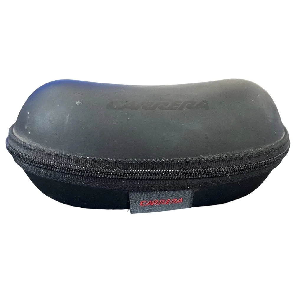 Carrera Eyeglasses Sunglasses Case Black Hard Shell Zip Travel Protective Case